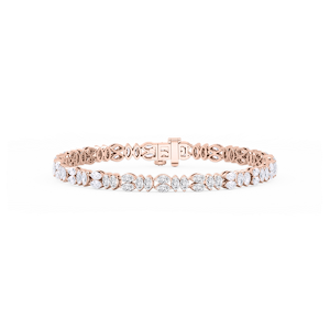 6 ctw Marquise Lab Grown Diamond Alternating Bracelet  - 7 Inches