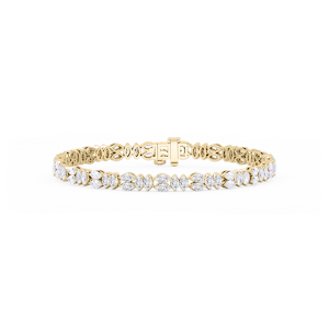 6 ctw Marquise Lab Grown Diamond Alternating Bracelet  - 7 Inches