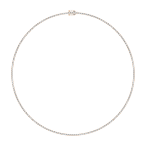 7 ctw Round Lab Grown Diamond Classic Tennis Necklace - 16 or 18 Inches