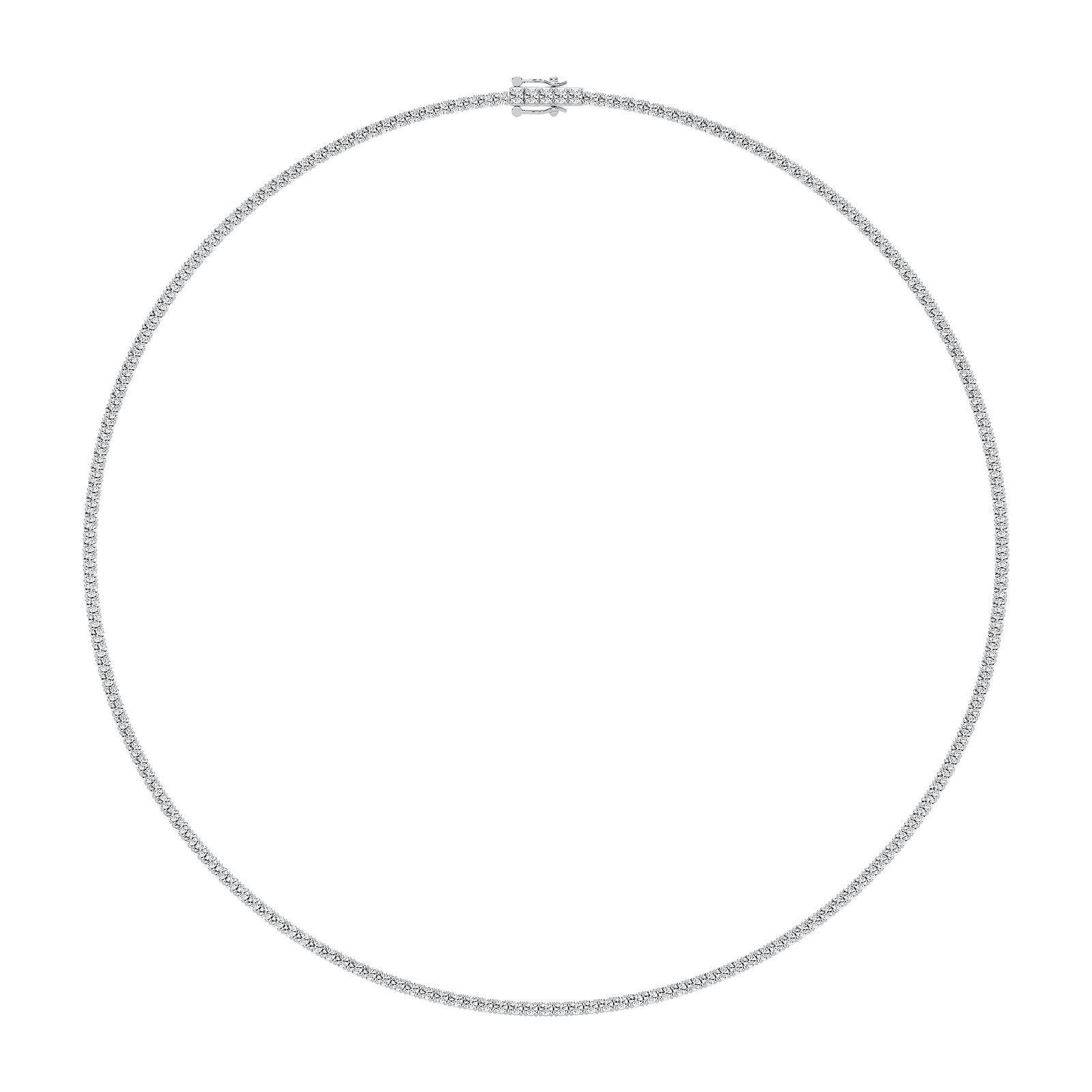 7 ctw Round Lab Grown Diamond Classic Tennis Necklace - 16 or 18 Inches