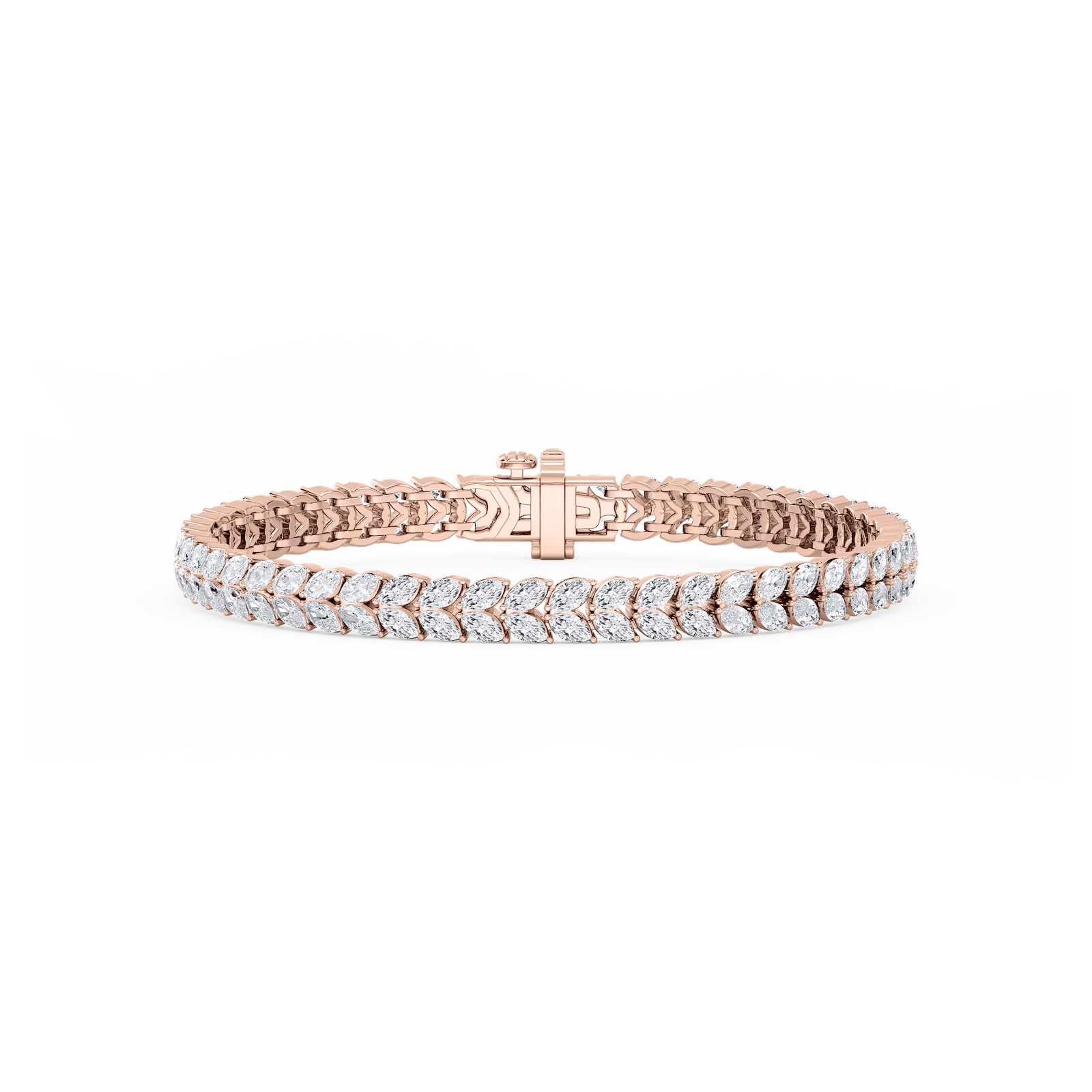 8 ⅓ ctw Marquise Lab Grown Diamond Tulip Bracelet  - 7 Inches