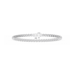 Round Lab Grown Diamond Petite Classic Four Prong Tennis Bracelet