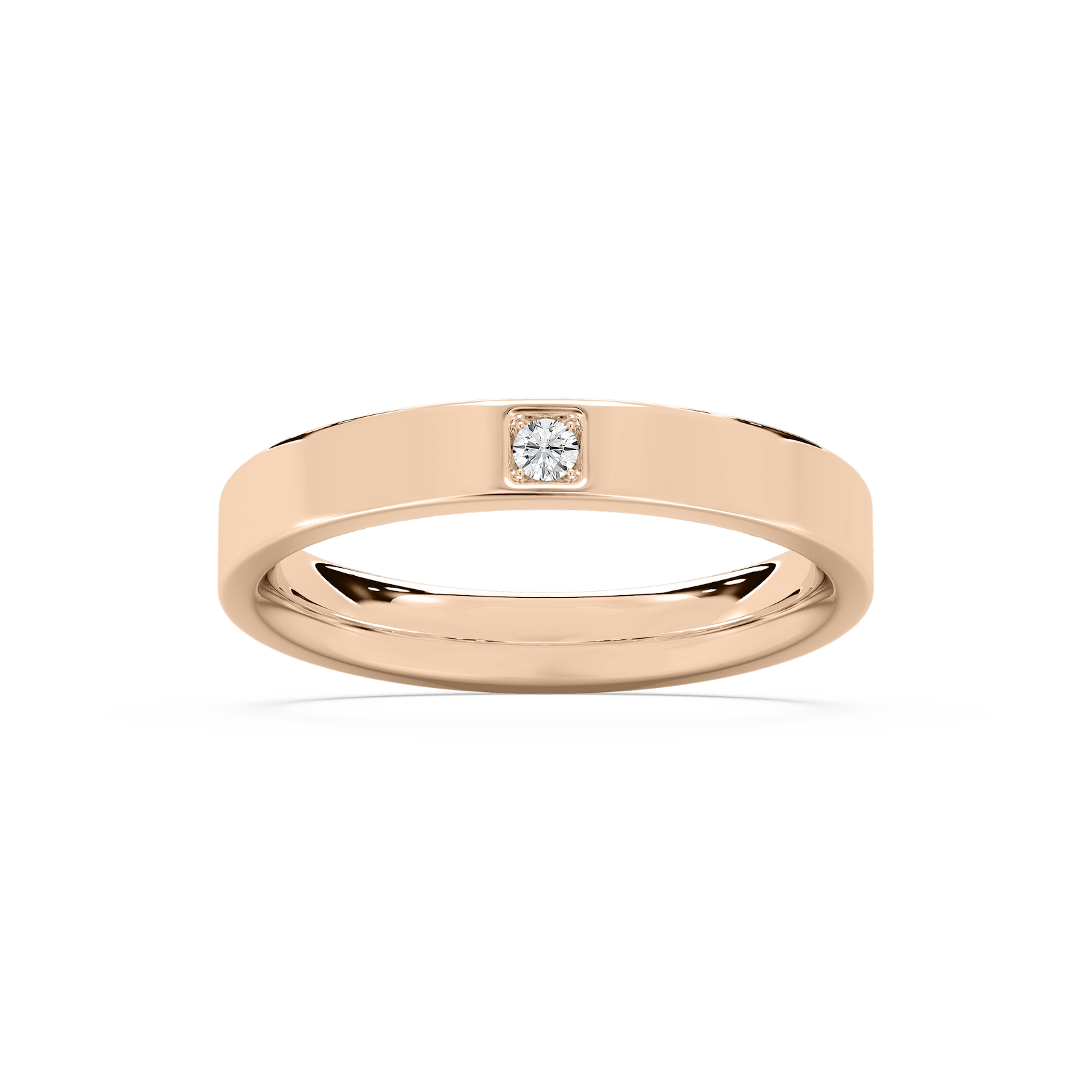 Alyssa Stackable Band in Rose Gold