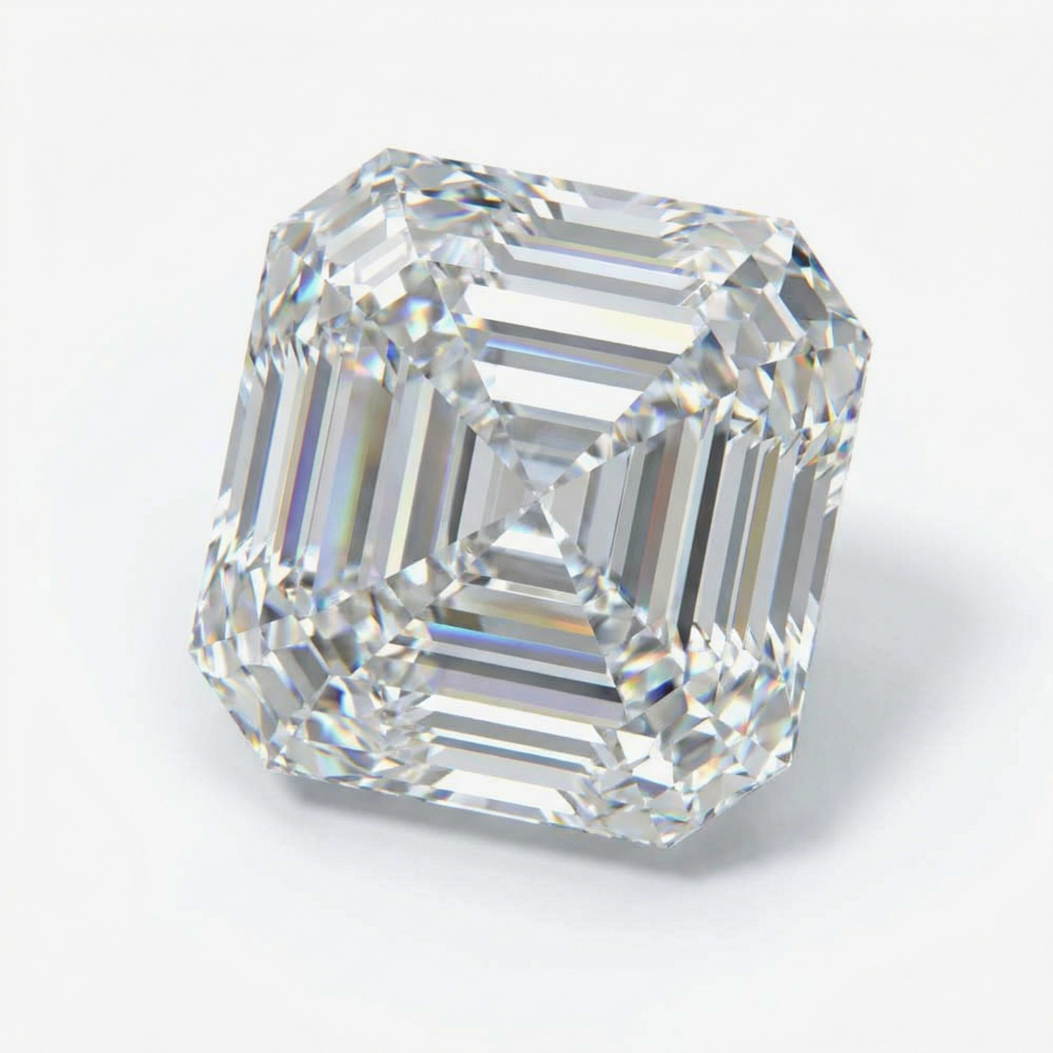 MD Fixed Asscher Cut Center Stone 3.0ct - Lab Grown Diamond - D-VVS2