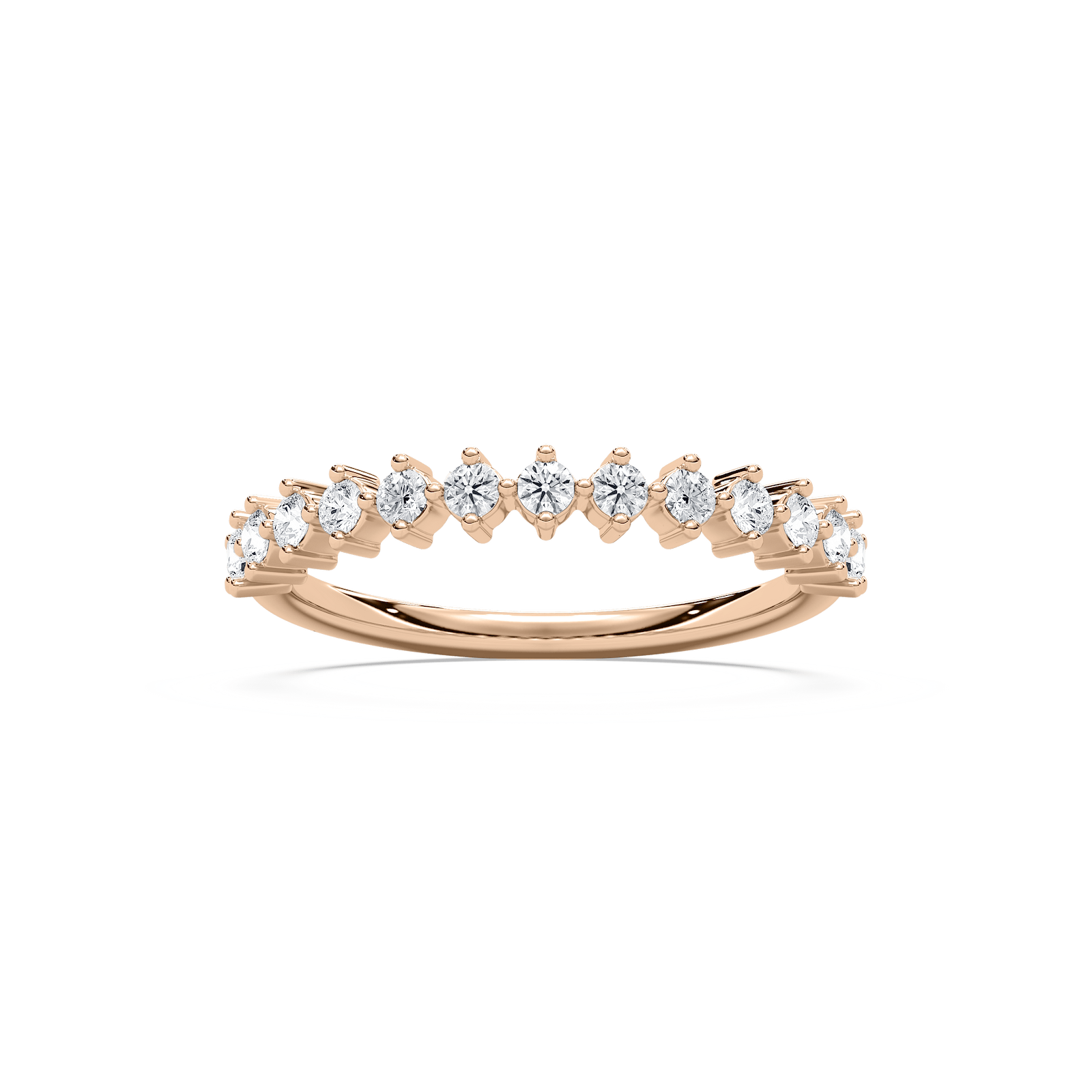 Astrid Wedding Band in Rose Gold