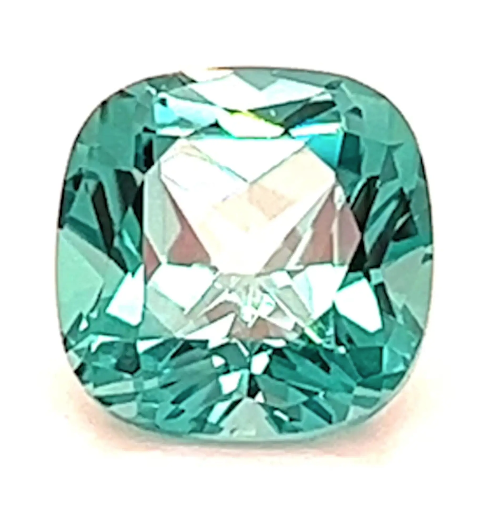 5.73 Carat Cushion Cut Lab-Created Chrysoberyl Peridot