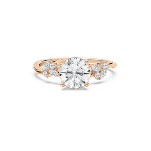 Circe Round Engagement Ring in Rose Gold