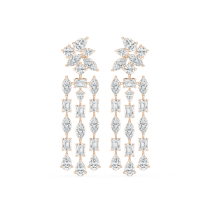 Constellation Drop Earrings in Rose Gold