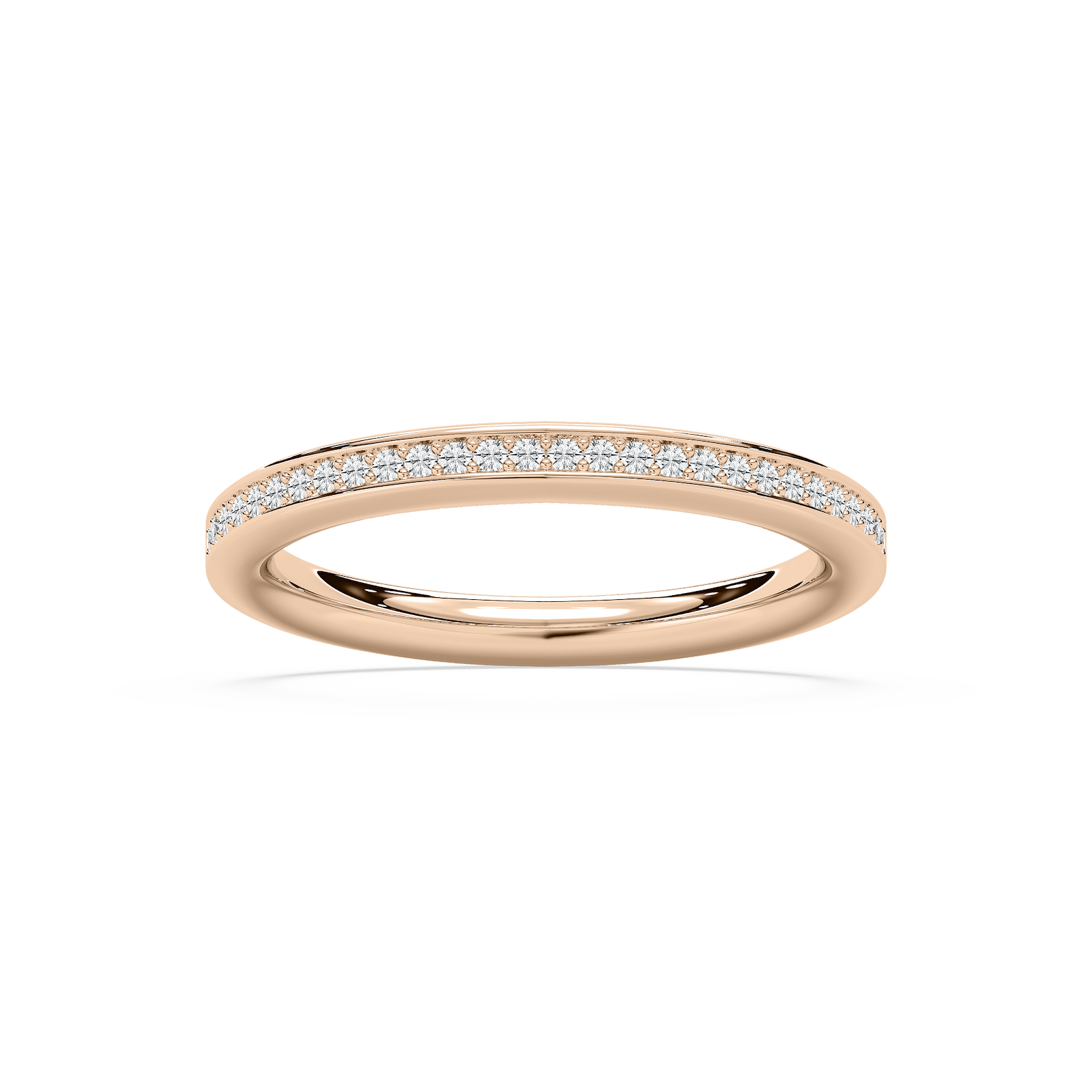 Delicate Wedding Band in Rose Gold