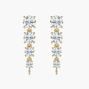 lab grown diamond drop and dangle earrings