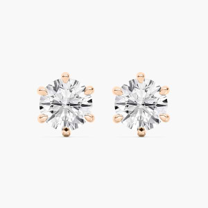 lab grown diamond stud earrings