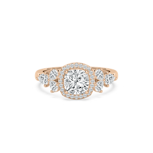 Ember Cushion Engagement Ring in Rose Gold