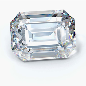 MD Fixed Emerald Cut Center Stone 2.5ct - Lab Grown Diamond - D-VVS2