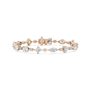 Fancy Multishape Bracelet in Rose Gold