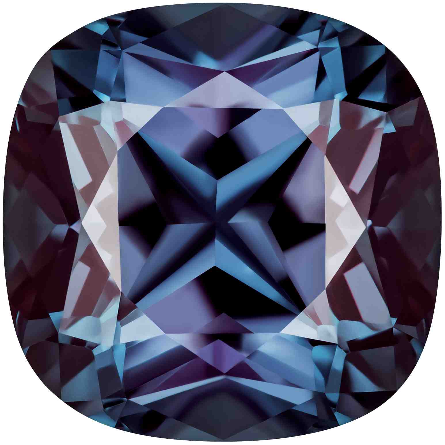 3.29 Carat Cushion Cut Lab-Created Alexandrite