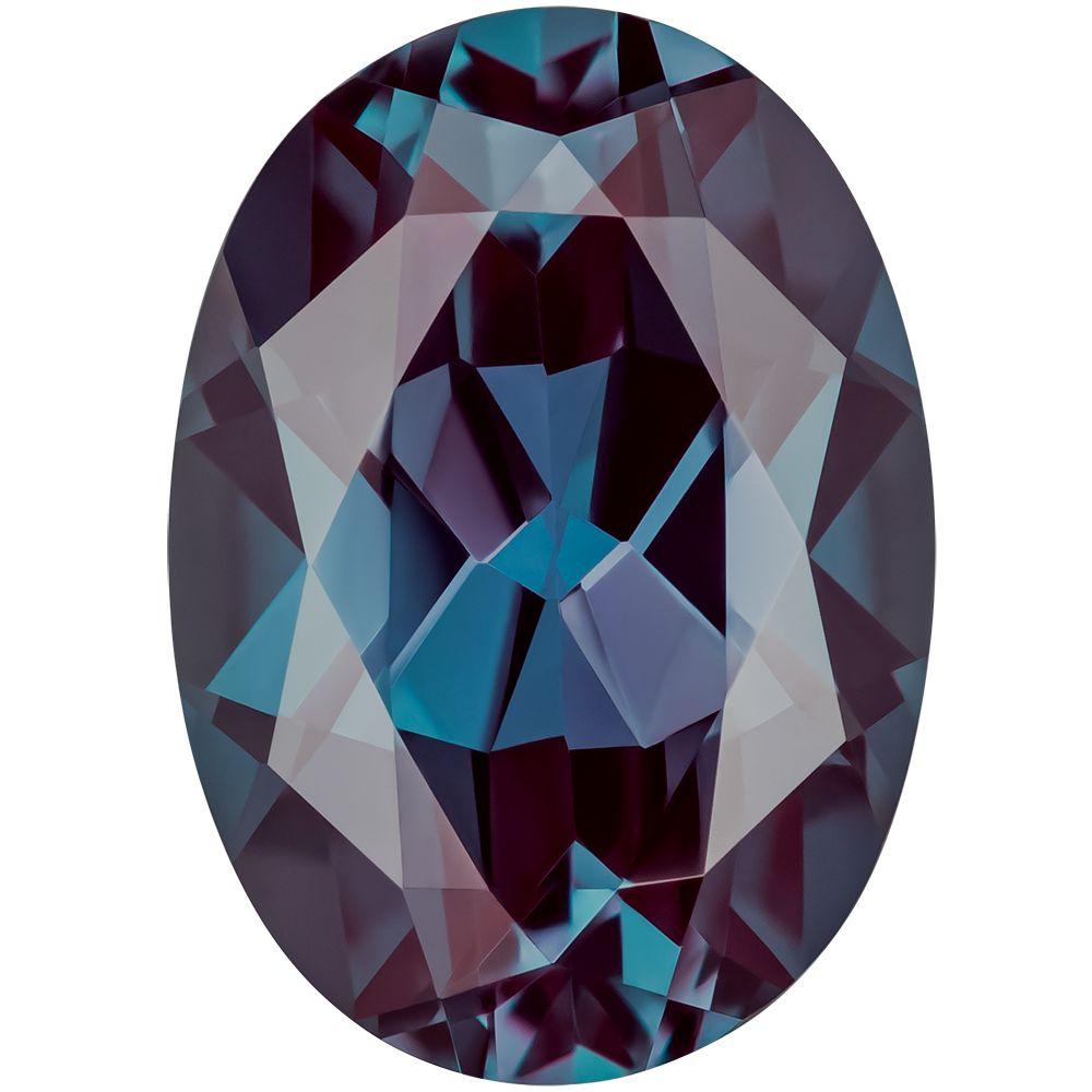 1.65 Carat Oval Cut Lab-Created Alexandrite