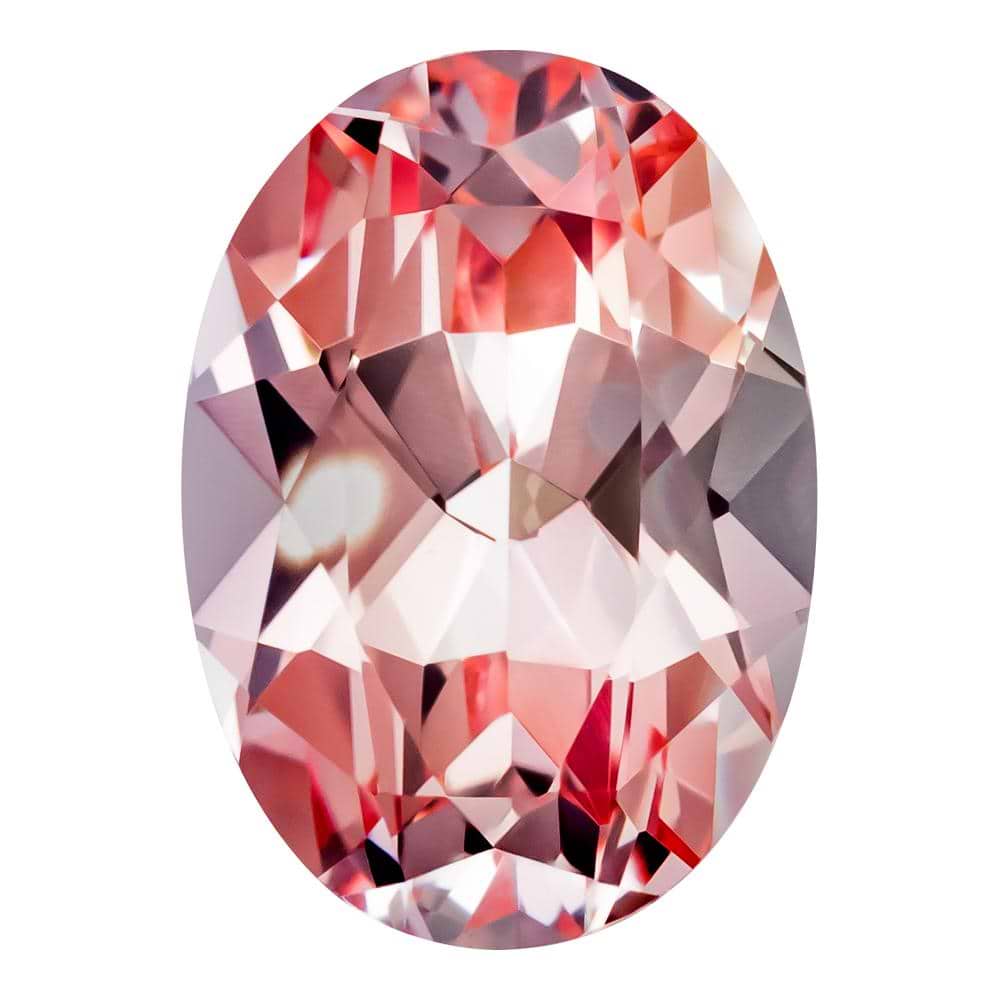 2.72 Carat Oval Cut Lab-Created Champagne Sapphire