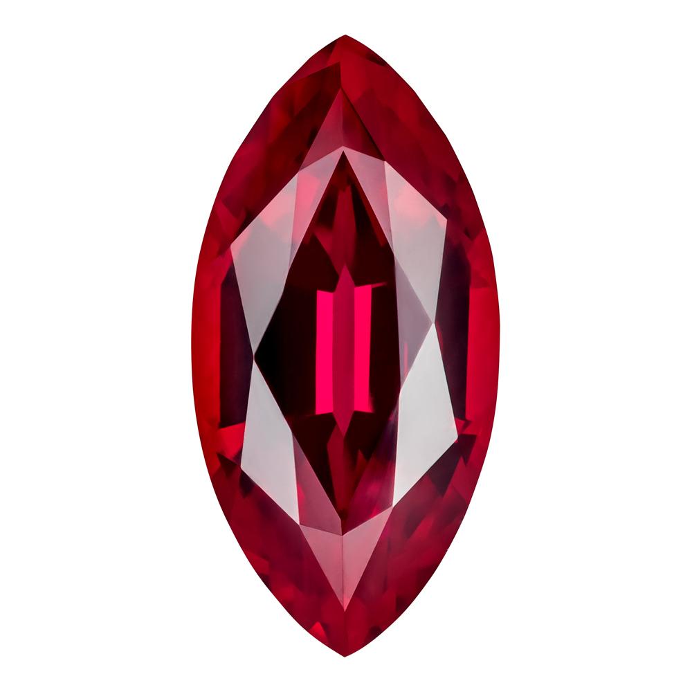 2.25 Carat Marquise Cut Lab-Created Ruby