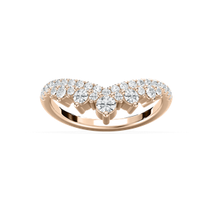 Lena Wedding Band in Rose Gold