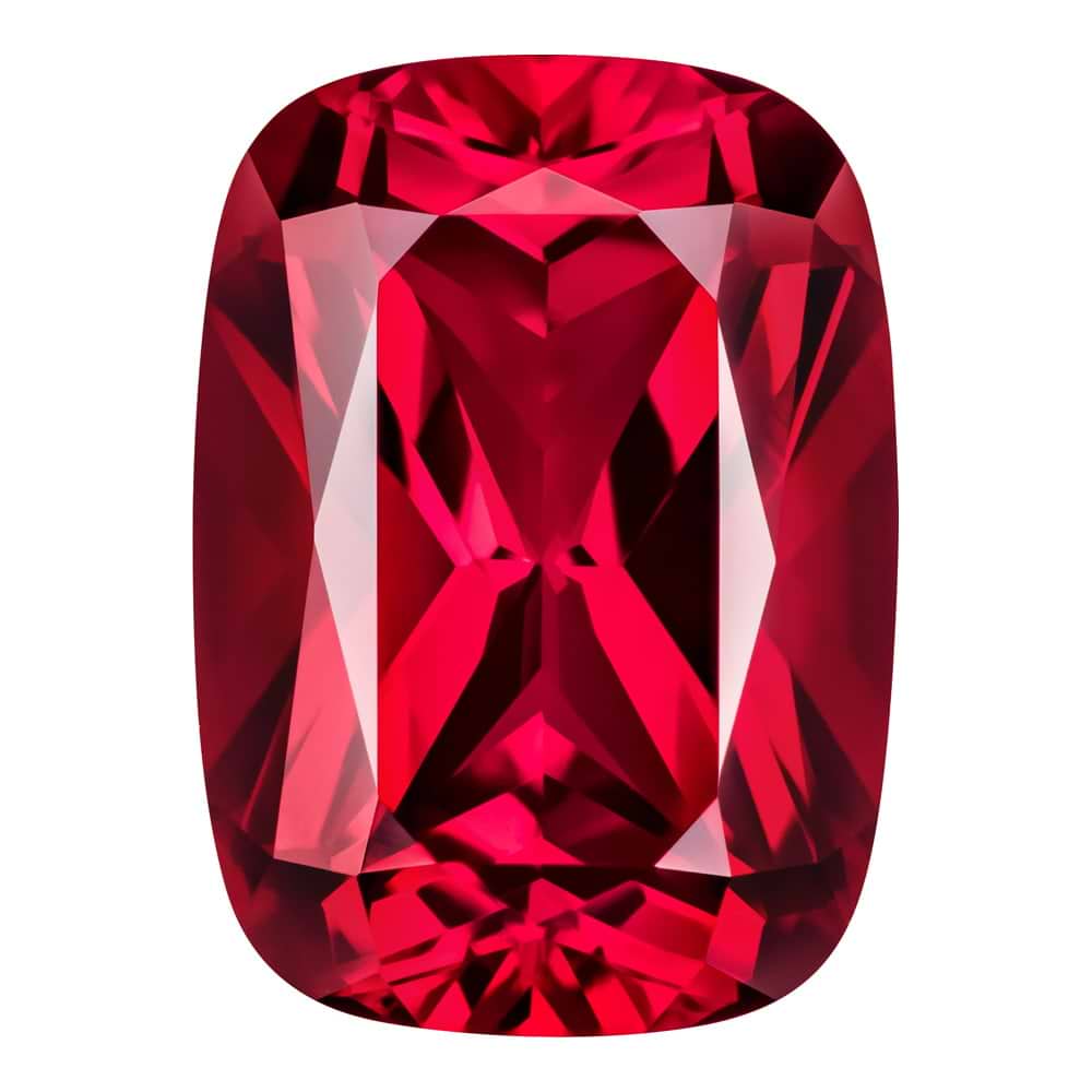 1.99 Carat Cushion Cut Lab-Created Ruby