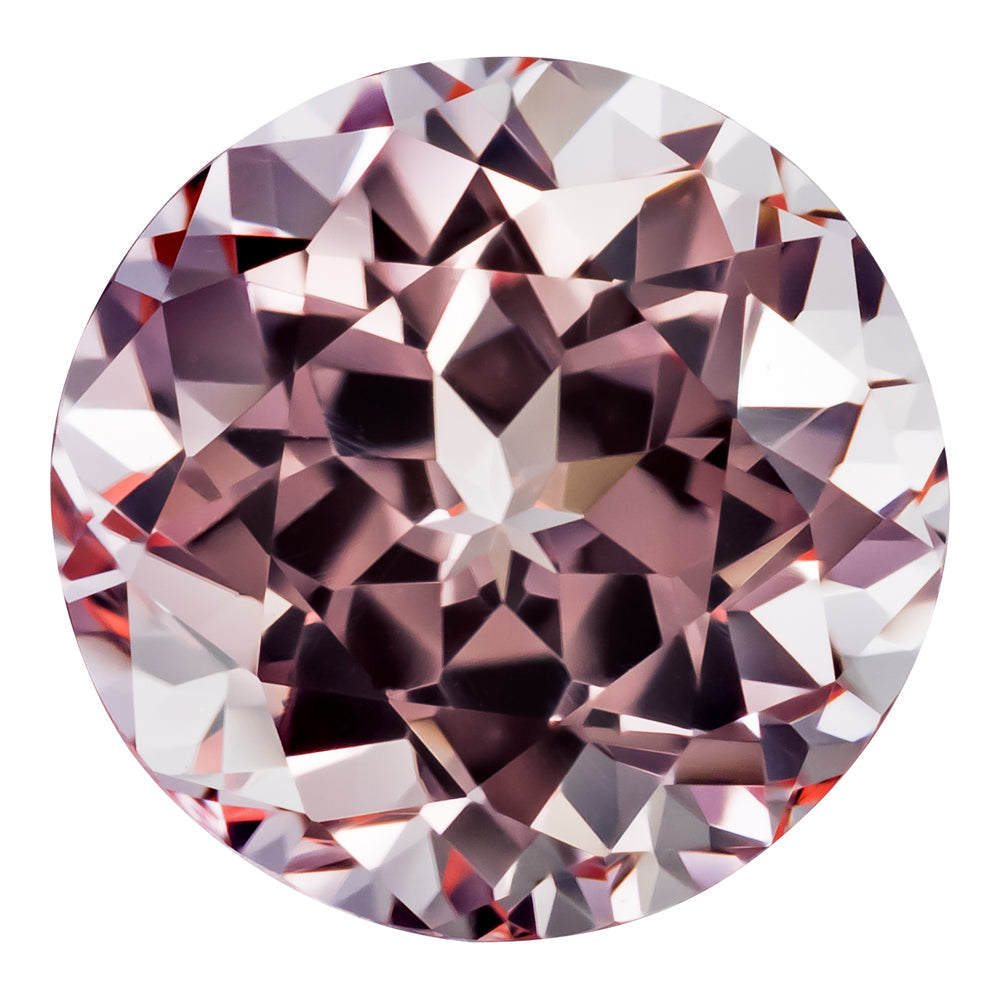 1.61 Carat Round Cut Lab-Created Pink Champagne Sapphire