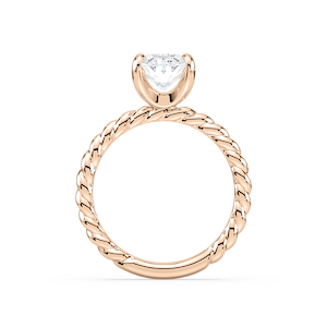 Cali Oval Lab Grown Diamond Rope Solitaire Engagement Ring