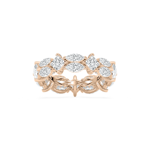 Marquise Princess Eternity Ring in Rose Gold