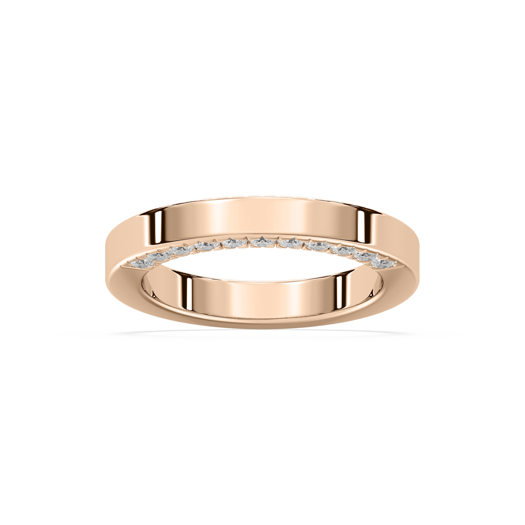 Myah Wedding Band in Rose Gold