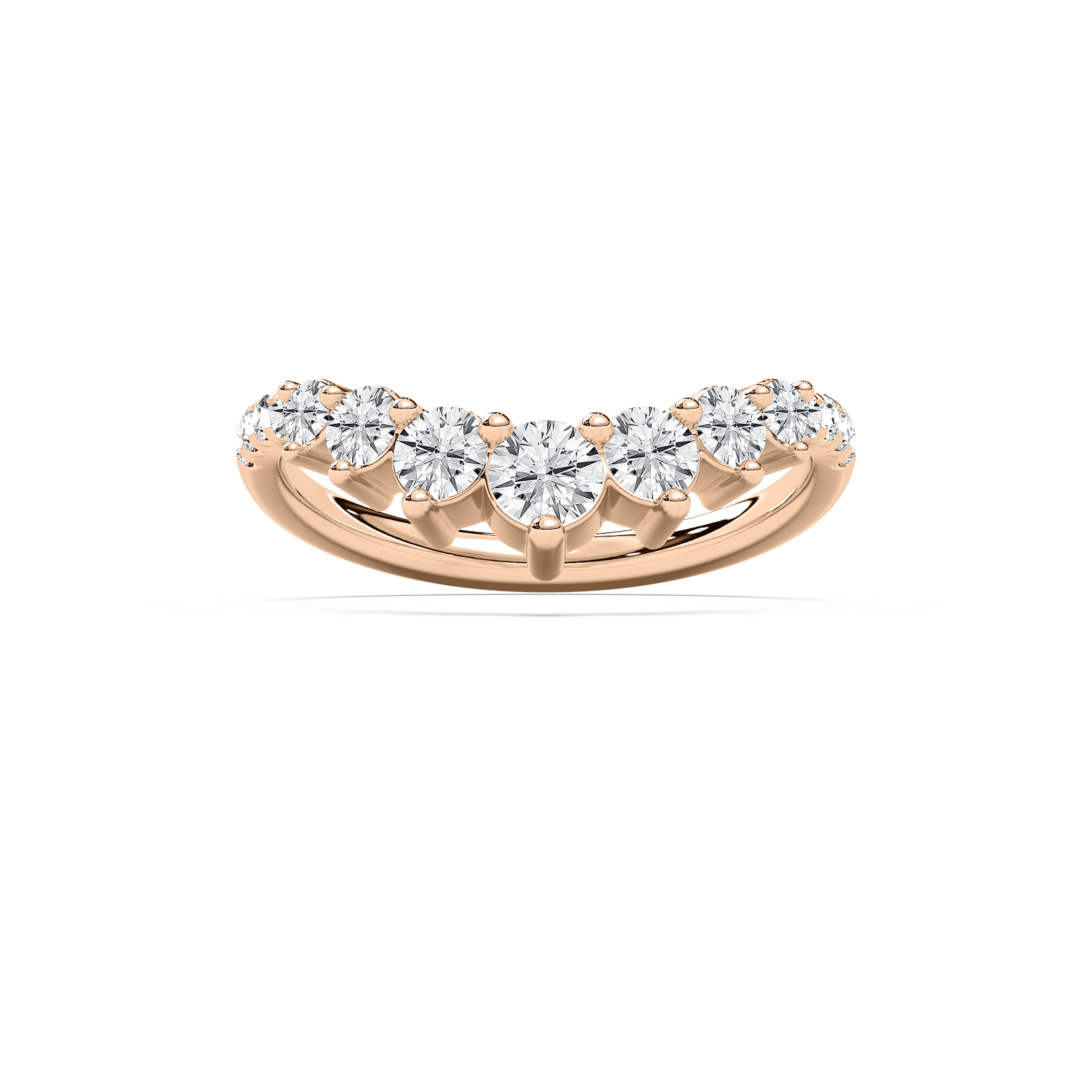 Nola Wedding Band in Rose Gold