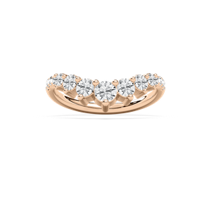 Nola Wedding Band in Rose Gold