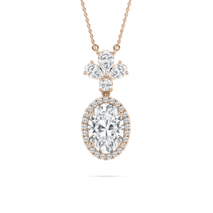 Oval Vintage Necklace in Rose Gold