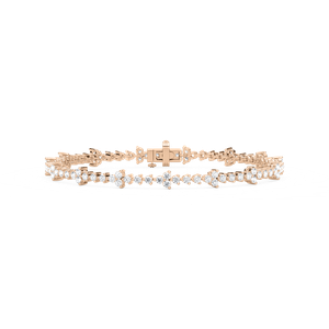 2 ³⁄₄ ctw Round Lab Grown Diamond Cluster Bracelet  - 7 Inches