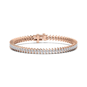 5 ¹⁄₄ ctw Marquise Lab Grown Diamond Vine Tennis Bracelet  - 7 Inches