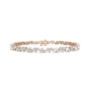 4 ¹⁄₃ ctw Round and Pear Lab Grown Diamond Duo Tennis Bracelet - 7 Inches