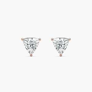 2/5 ctw Trillion Lab Grown Diamond Stud Earrings