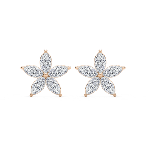 2 ½ ctw Marquise Lab Grown Diamond Floral-Shaped Earrings