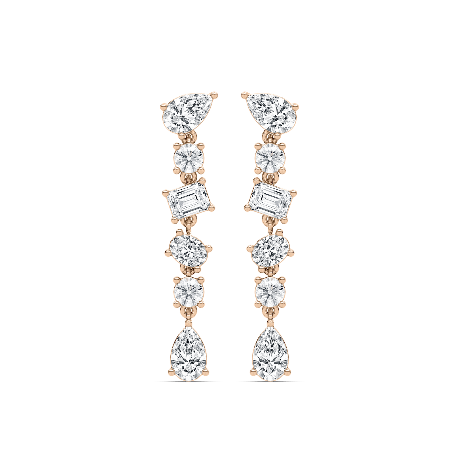 1 ⁴⁄₅ ctw Multi Shape Lab Grown Diamond Dangle Earrings