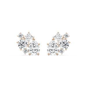 3 ³⁄₄ ctw Multi-Stone Lab Grown Diamond Clustered Stud Earrings