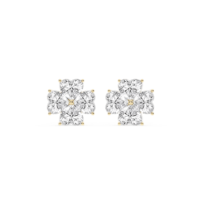 Heart Lab Grown Diamond Lucky in Love Stud Earrings