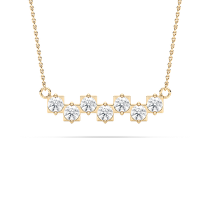 1 ⅓ ctw Round Lab Grown Diamond Seven Stones of Grace Necklace - 18 Inches