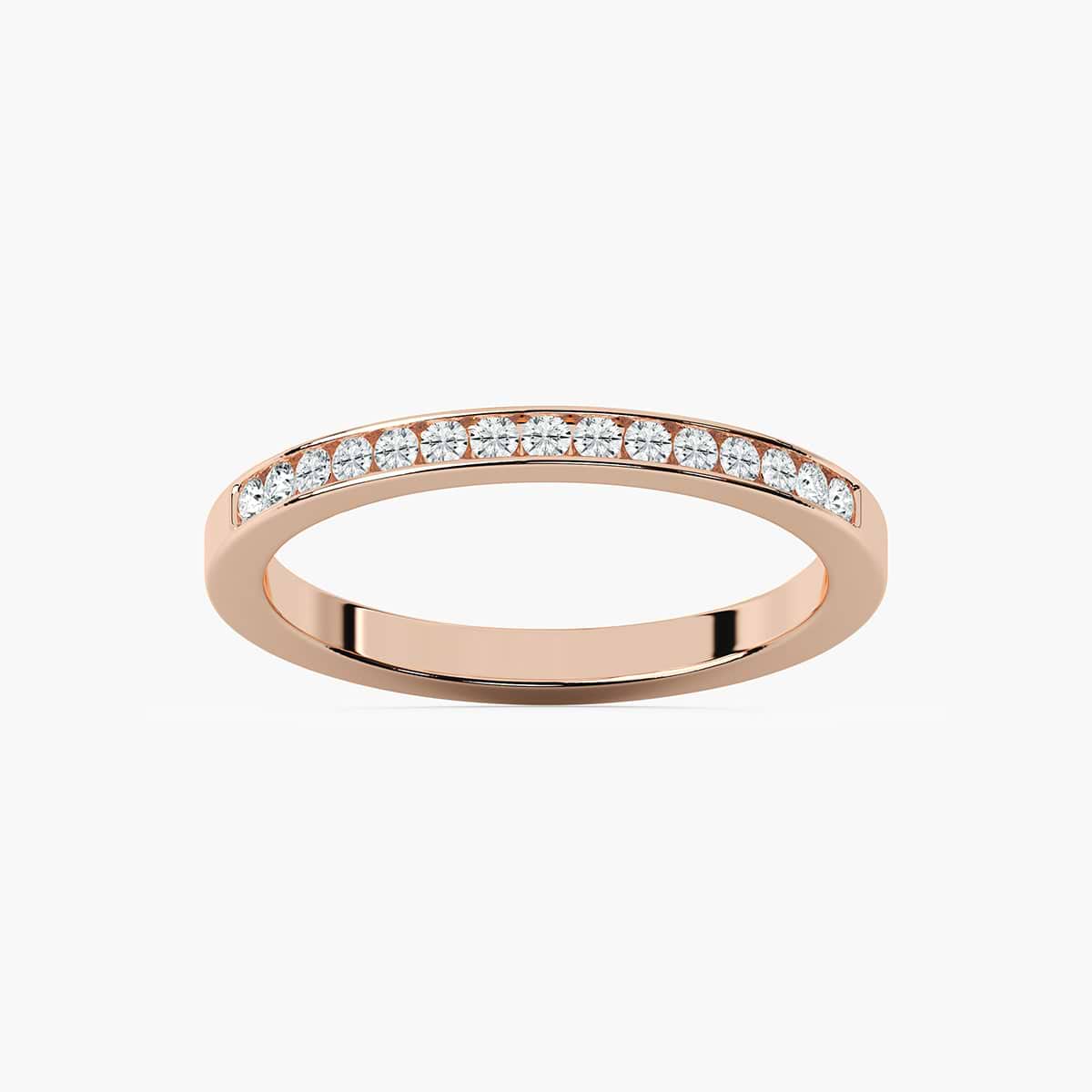 Margo 1/5 ctw Round Lab Grown Diamond Channel Set Wedding Band