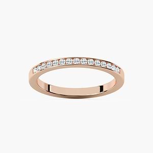 Margo 1/5 ctw Round Lab Grown Diamond Channel Set Wedding Band