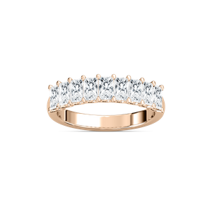 Lydia 1 ⅕ ctw Radiant Lab Grown Diamond Nine Stone U Prong Anniversary Band