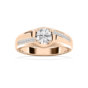 William 1 ⅓ ctw Round Lab Grown Diamond 7.42mm Bezel Mens Wedding Band