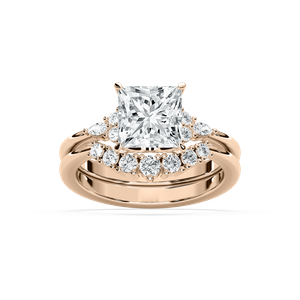 Talia 2 ⅞ ctw Princess Lab Grown Diamond Accented Wedding Set