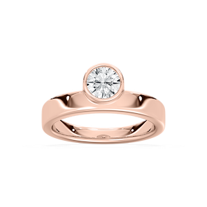Rachel 3/4 ctw Round Lab Grown Diamond Bezel Promise Ring