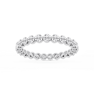 Zora Round Lab Grown Diamond Single Shared Prong Eternity Band