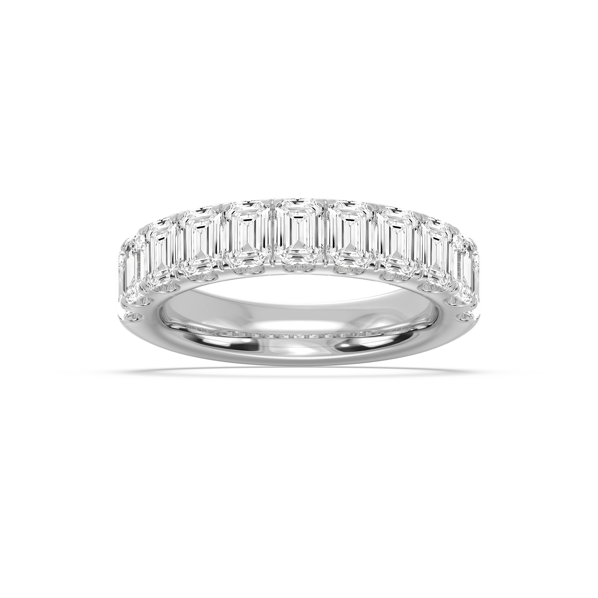 Jennifer Emerald Lab Grown Diamond Eleven Stone Anniversary Band