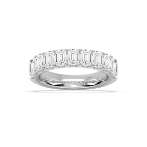 Jennifer Emerald Lab Grown Diamond Eleven Stone Anniversary Band