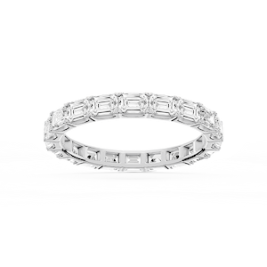Shiloh Emerald Lab Grown Diamond East West Eternity Band